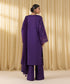 Women's Unstitched Fine Cotton Satin Embroidered Purple 3 Piece Suit